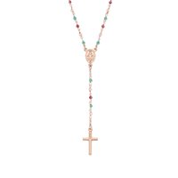 Collana Amen Donna Rosari in Argento Cristallo CRO10RRRV4 - CRO10RRRV4